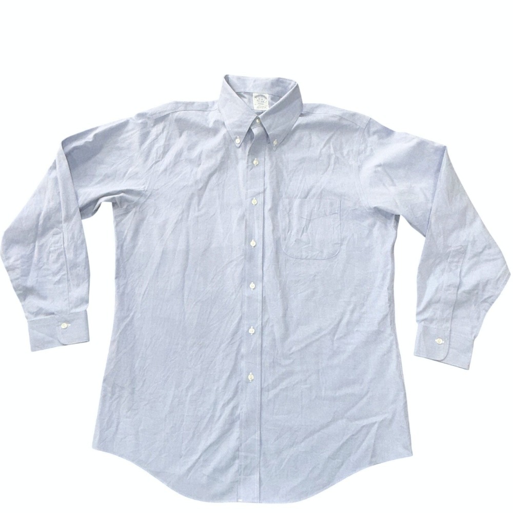 Brooks Brothers Regent Light Blue Non-Iron Dress Shirt 16-33 Premium Mainline